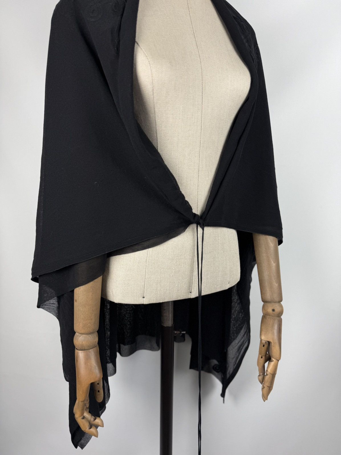 Jean Paul Gaultier Jean Paul Gaultier Soleil Vintage 90s Mesh Cape Tunic Blouse Size M / US 6-8 / IT 42-44 - 4 Thumbnail