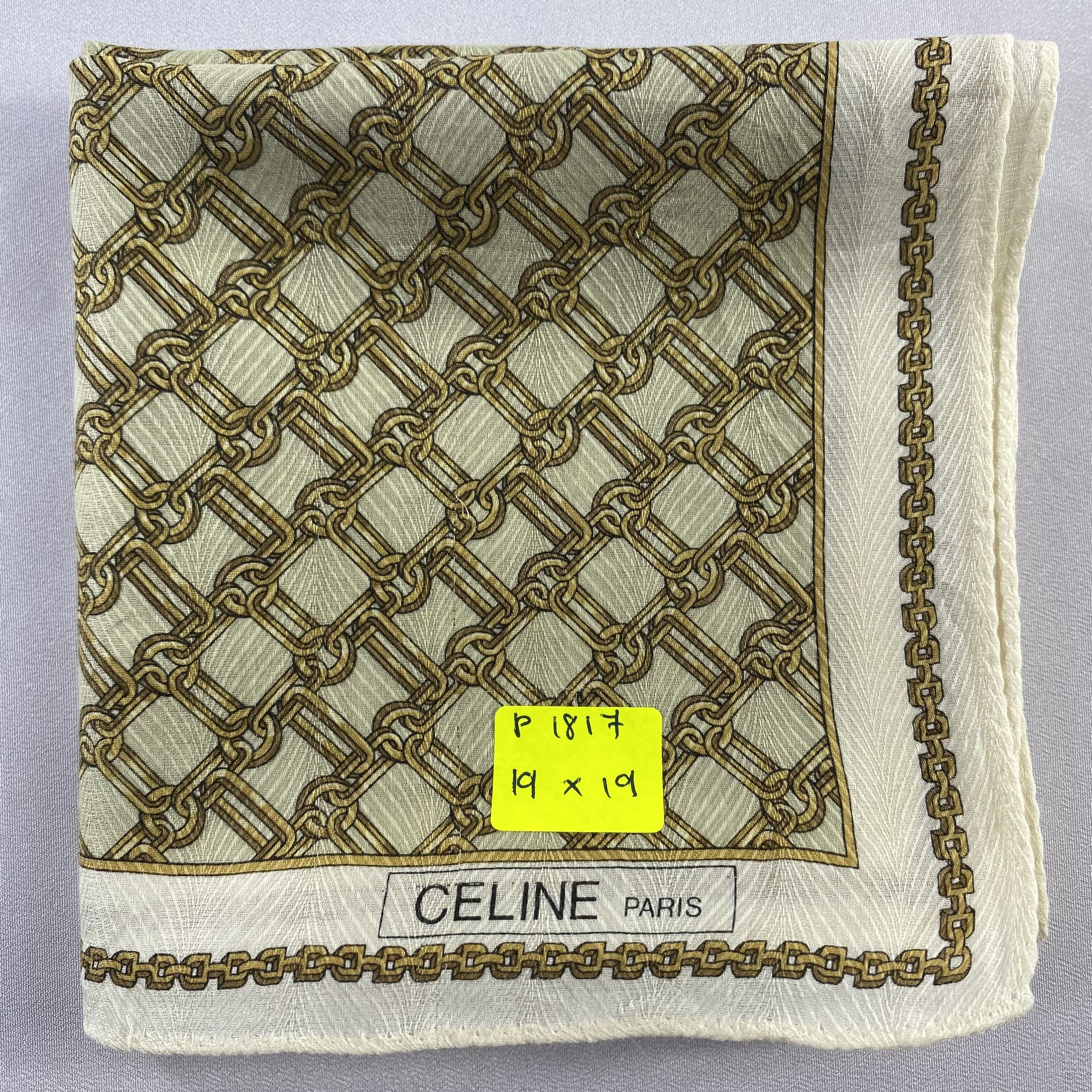 Celine × Vintage Celine Bandana/ Handkerchief / Neckerchief-P1817 Size ONE SIZE - 5 Thumbnail