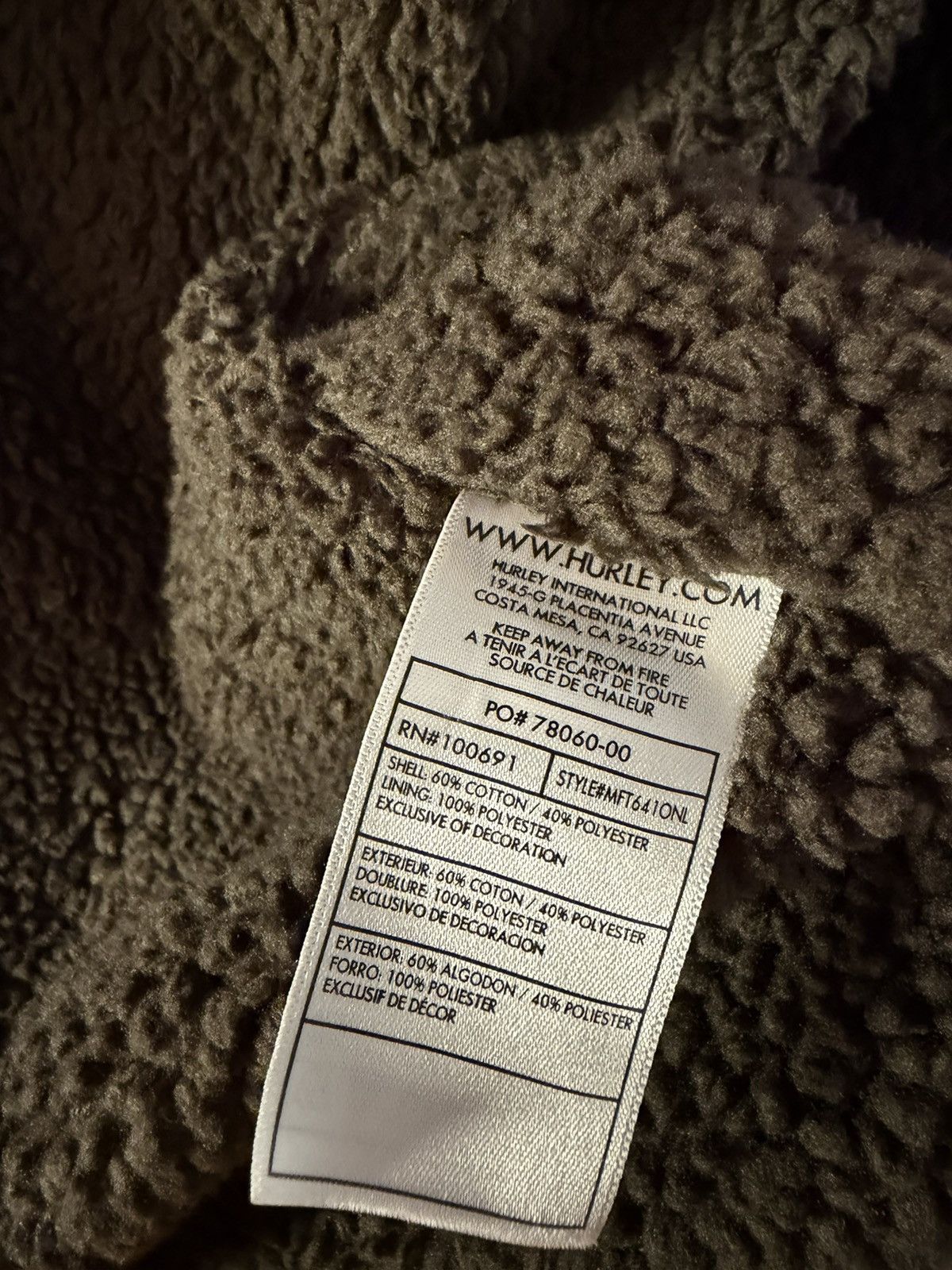Hurley y2k hurley zip up sherpa lined Size US L / EU 52-54 / 3 - 7 Thumbnail