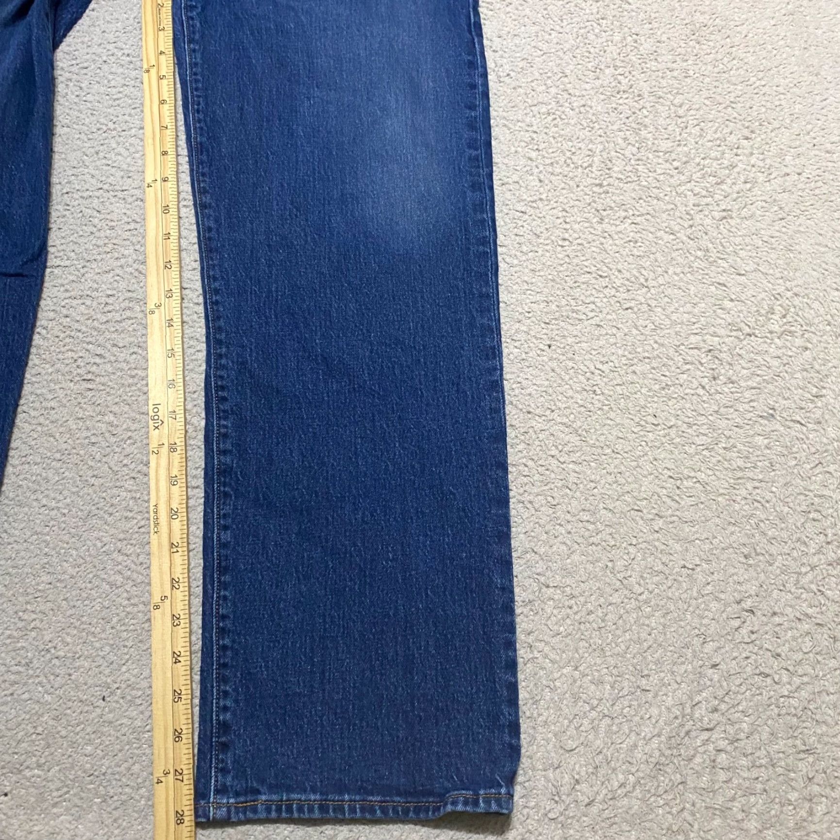 Levi's Levi's Jeans Mens 30x29 Blue Denim Medium Wash Relaxed Straight Button Fly Regular Mens Size US 30 / EU 46 - 6 Thumbnail