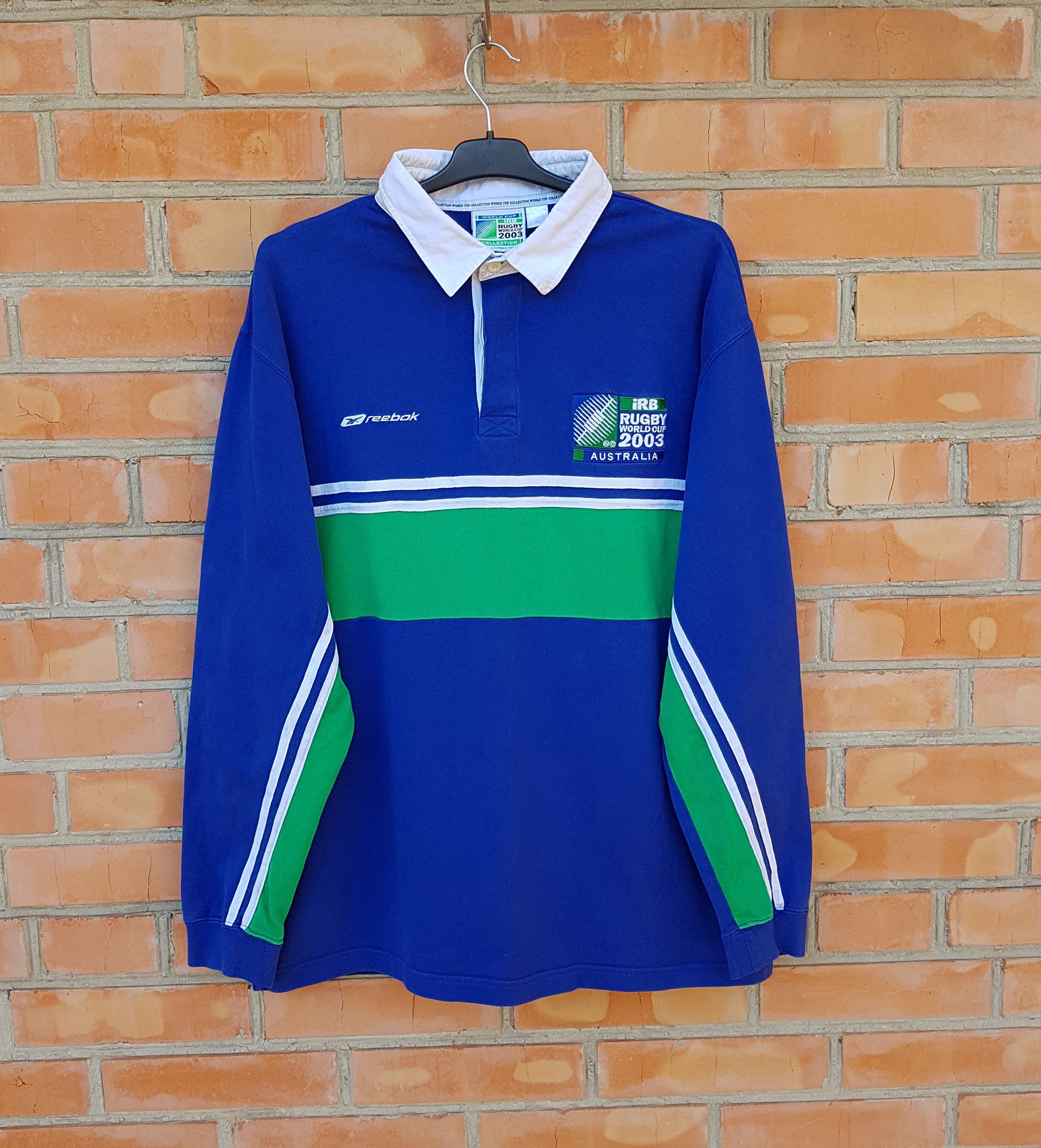 Reebok Reebok IRB Australia Rugby Shirt 2003 World Cup Polo Jersey Size US XL / EU 56 / 4 - 1 Thumbnail
