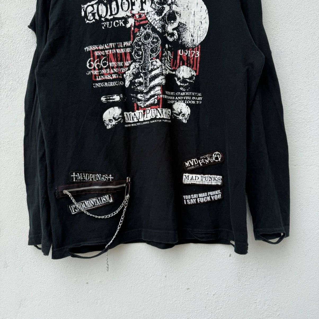 Seditionaries Vintage Mad Punk Gothic Cross Bondage Longsleeve Shirt Size US L / EU 52-54 / 3 - 5 Thumbnail