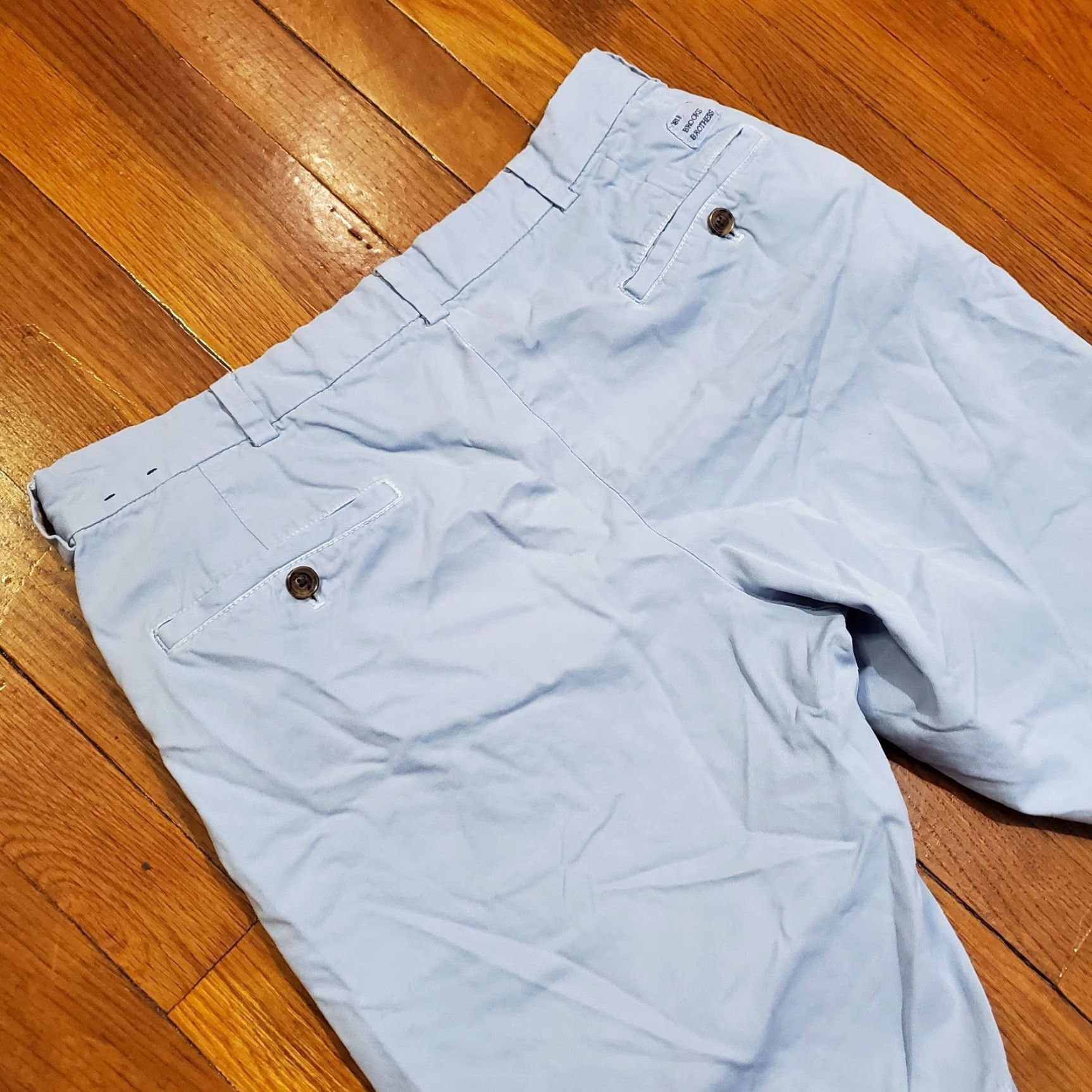 Brooks Brothers Brooks Brothers Bermuda Shorts Mens 33 Blue Cotton Flat Front 10 Inseam Casual Size US 33 - 2 Thumbnail