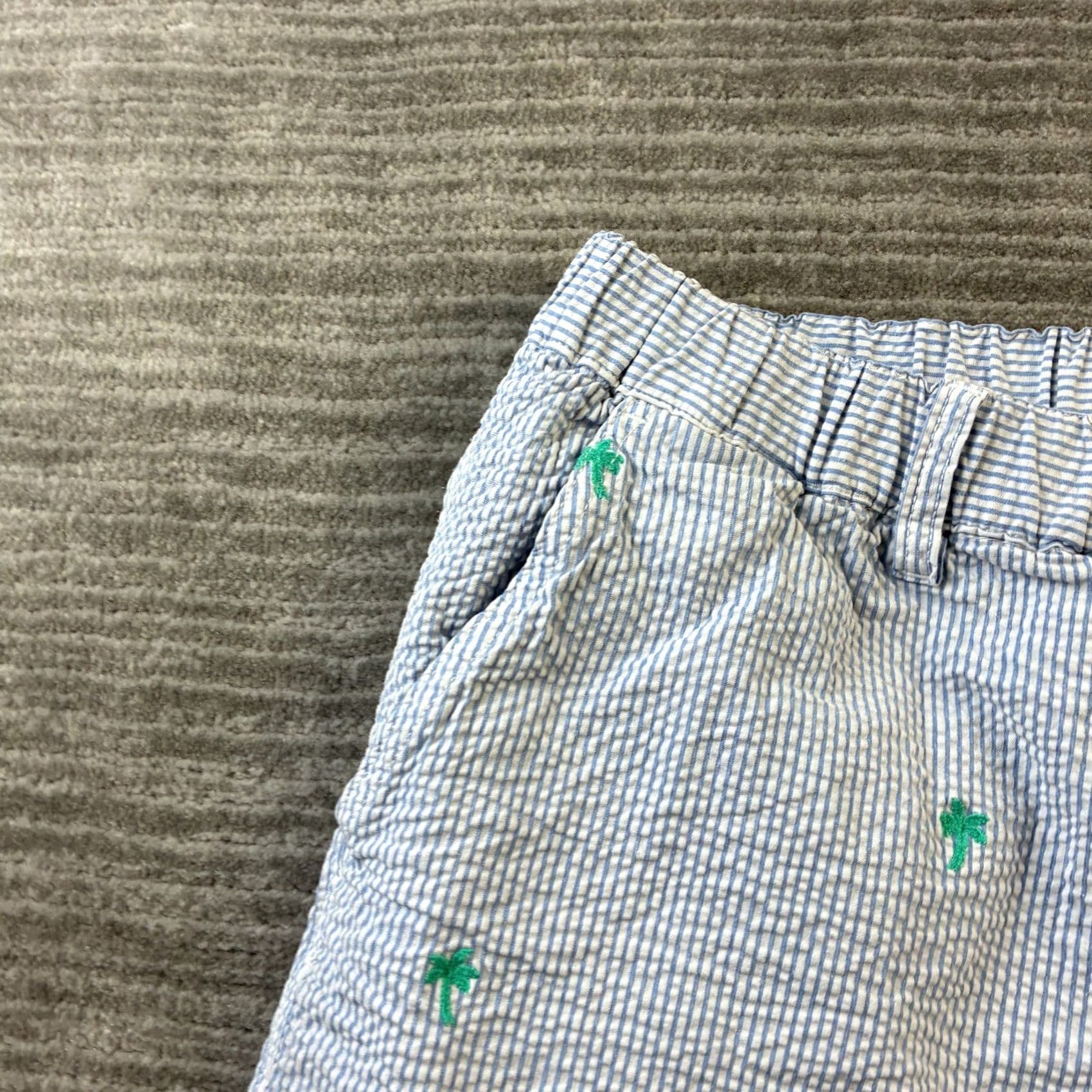 Chubbies Chubbies Everywhere Shorts XL Blue 7” Seersucker All Over Print Chino Casual Mens Bags Pockets Drawstring Elastic Waist 7 In Inseam Size US 36 / EU 52 - 3 Thumbnail