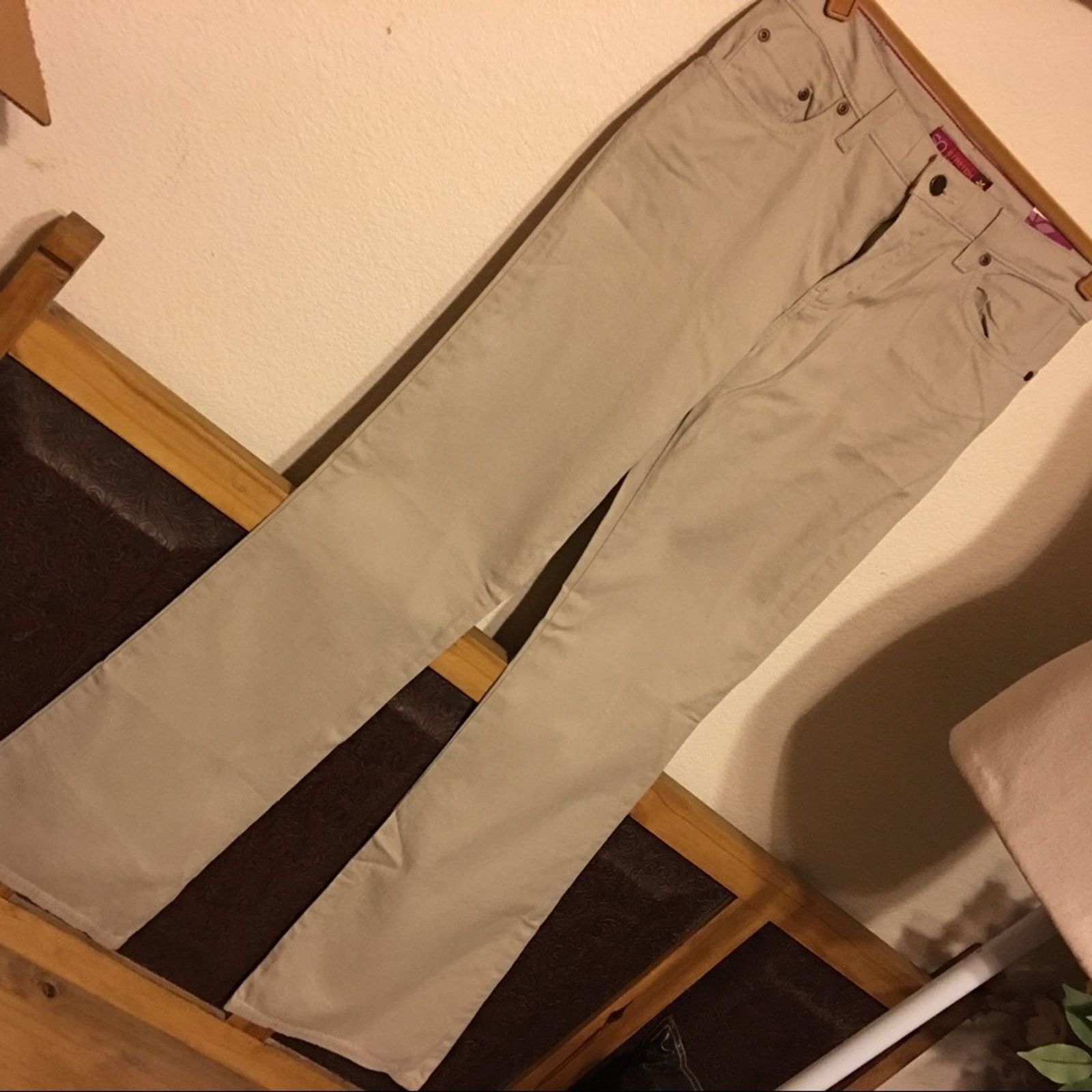 Other SO stretch flare tan jeans NWT 5 long Size 32" / US 10 / IT 46 - 1 Thumbnail