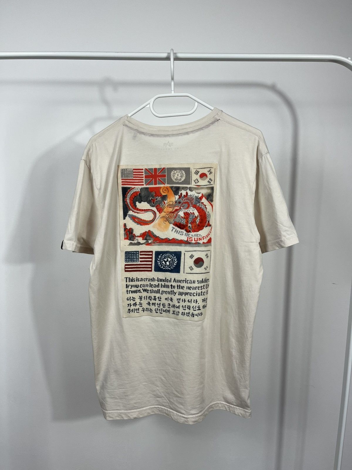 Alpha Industries Alpha Industries Graphic Tee Crash Message Back Print L Size US L / EU 52-54 / 3 - 1 Thumbnail