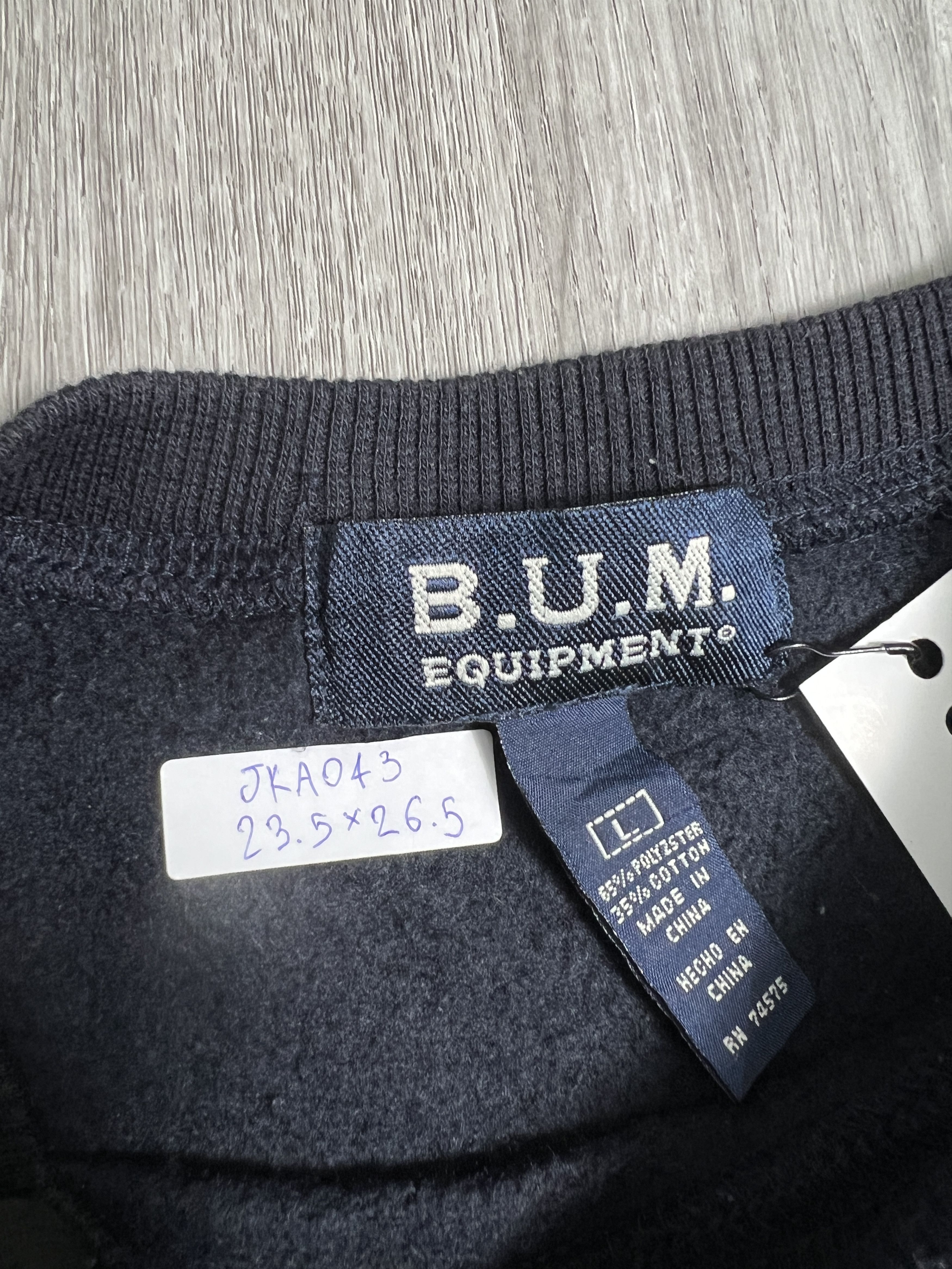 B.U.M Equipment Vintage B.U.M. Equipment Embroidery Sweatshirt (L) JKA043 Size US L / EU 52-54 / 3 - 3 Thumbnail