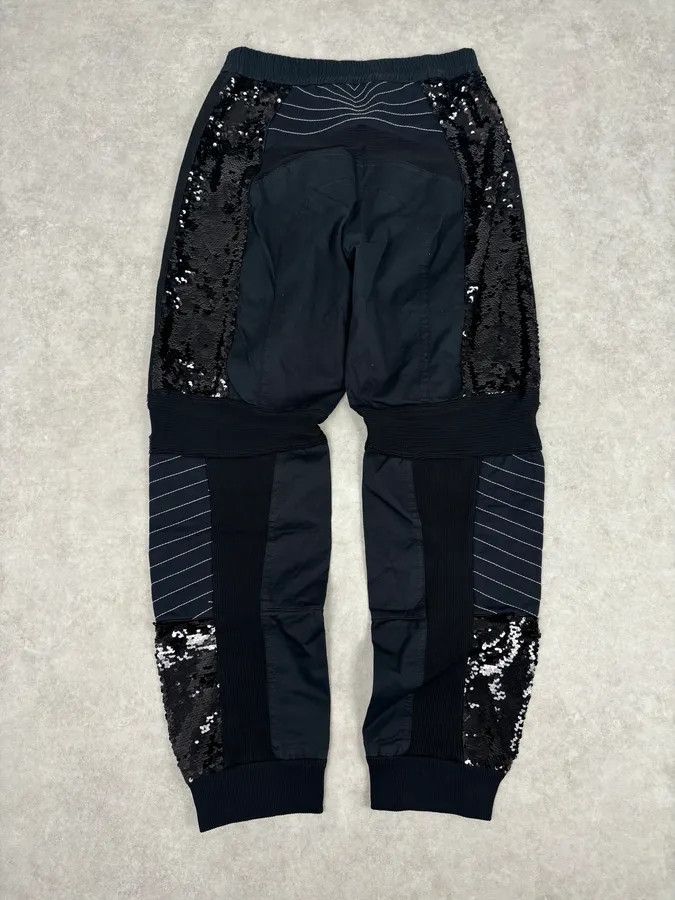 Iceberg 2000s Iceberg Black Cotton Sequin Biker Pants Size US 30 / EU 46 - 6 Thumbnail