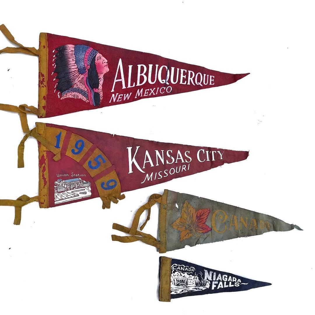 Hysteric Glamour × Vintage VINTAGE 40’s 50’s pennant flag ALBUQUERQUE NEW MEXICO INDI Size ONE SIZE - 1 Thumbnail