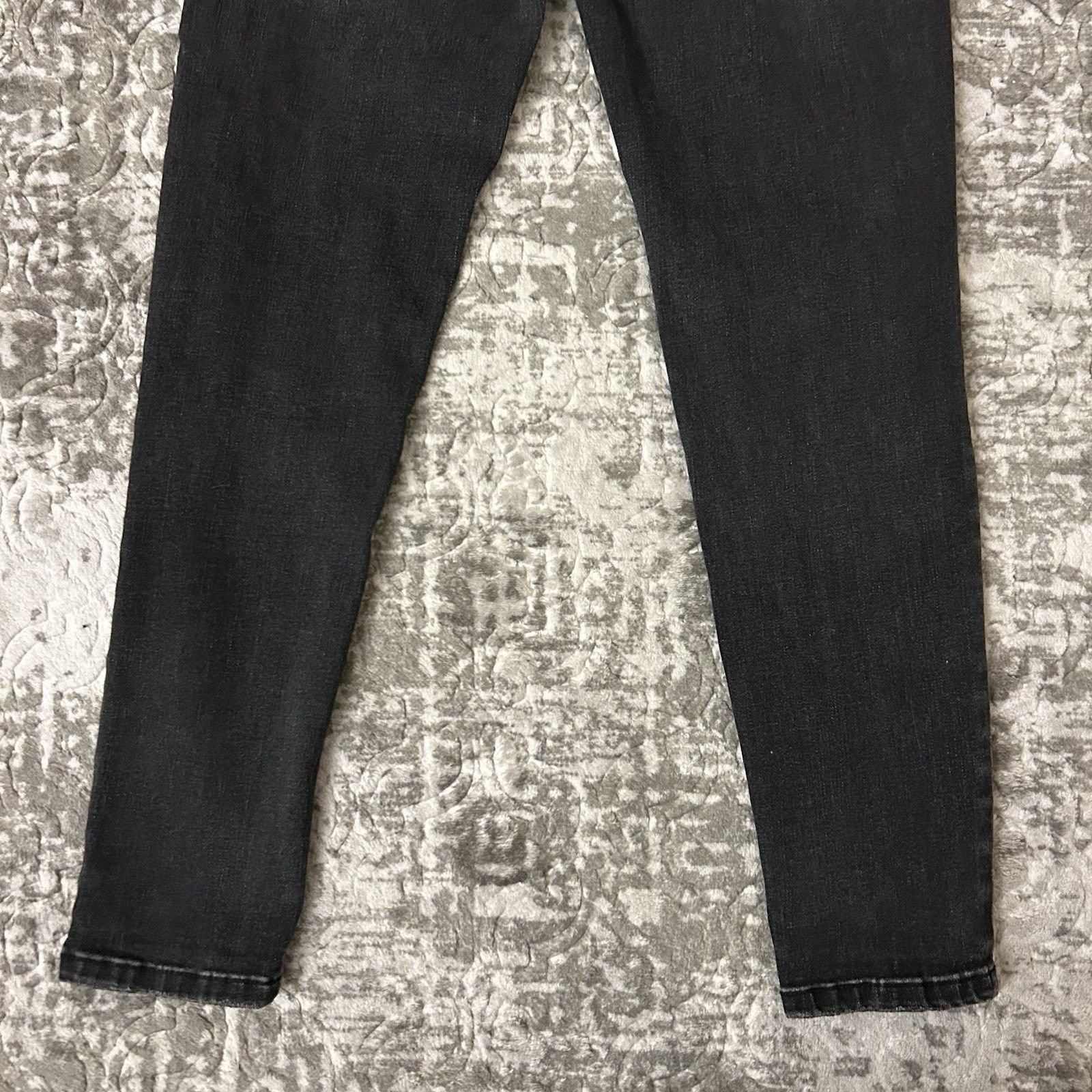 Other Risen Jeans Black Vintage Washed Skinny Distressed size 9/29 Size 29" - 11 Thumbnail