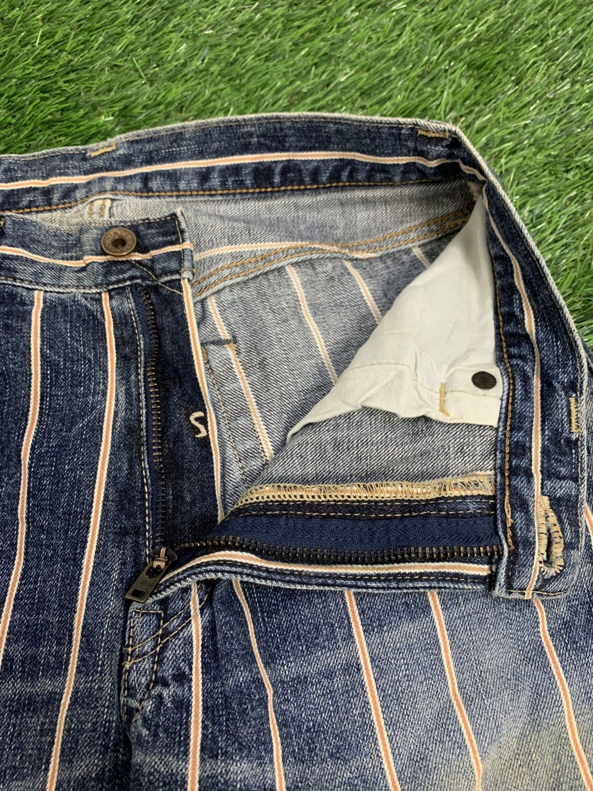 Edwin × Japanese Brand × Vintage Vintage Edwin Selvedge 13oz Grand Blue denim Size US 29 - 9 Thumbnail