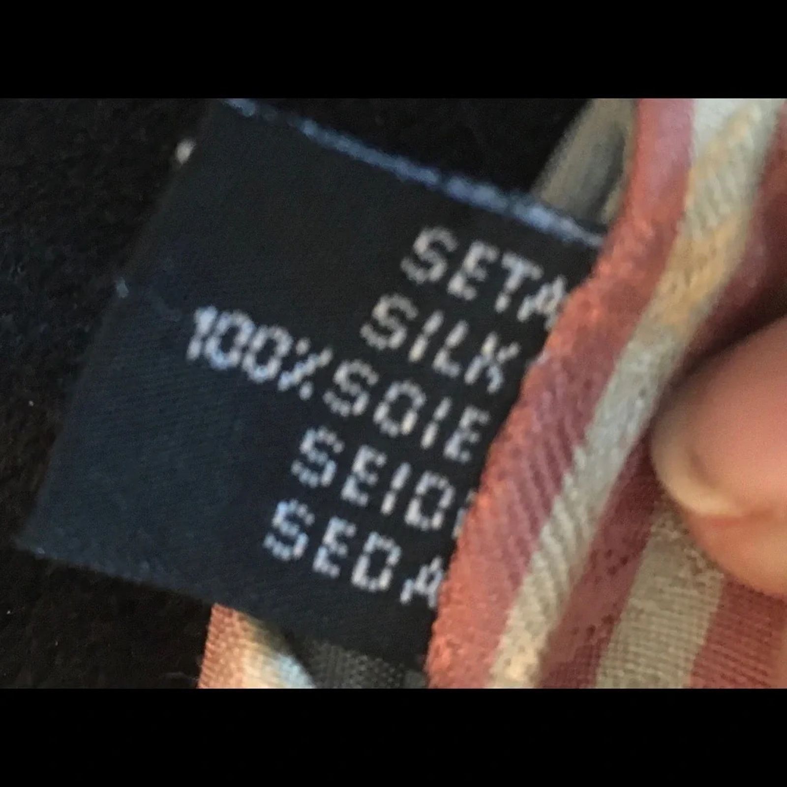 The Unbranded Brand Marco Cellini 100% silk necktie, pink and white striped Size ONE SIZE - 6 Thumbnail