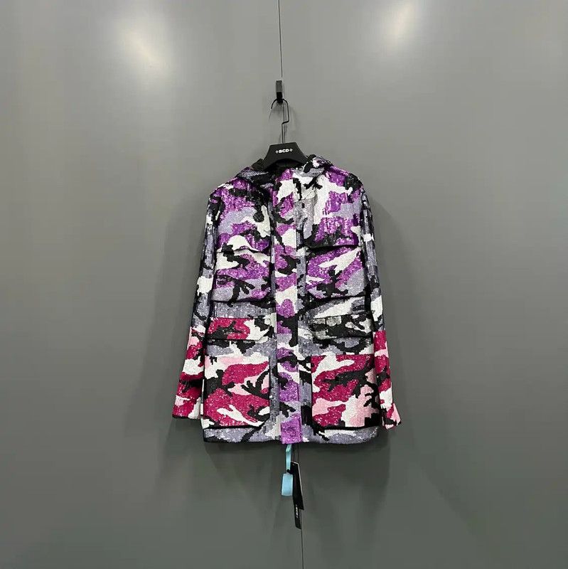 Valentino Valentino Colorful Camo Cotton Long Sleeve Jacket 0089 Size US M / EU 48-50 / 2 - 1 Thumbnail