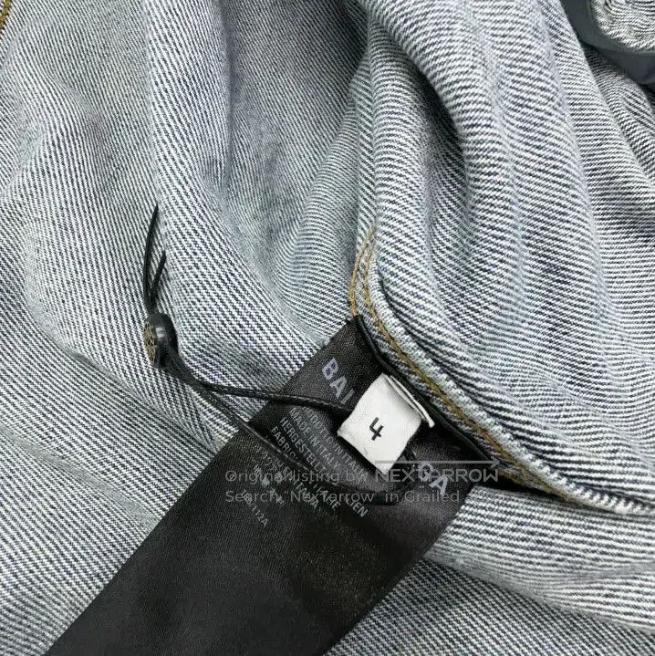 Balenciaga Balenciaga Blue Logo Print Denim Jacket. Size US L / EU 52-54 / 3 - 5 Thumbnail