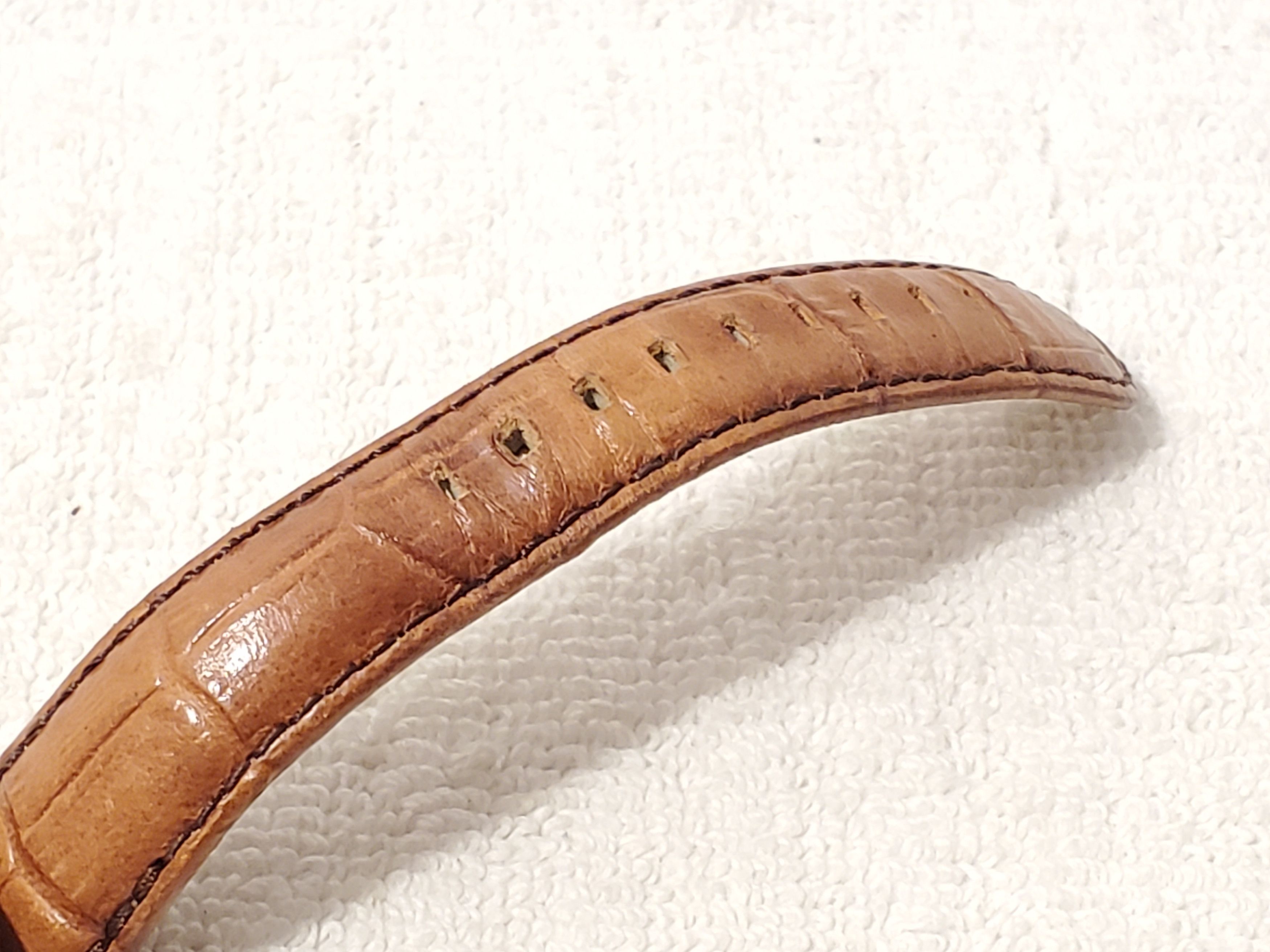 Fossil Vintage Fossil Women's Date Watch Brown Leather Band Size ONE SIZE - 7 Thumbnail