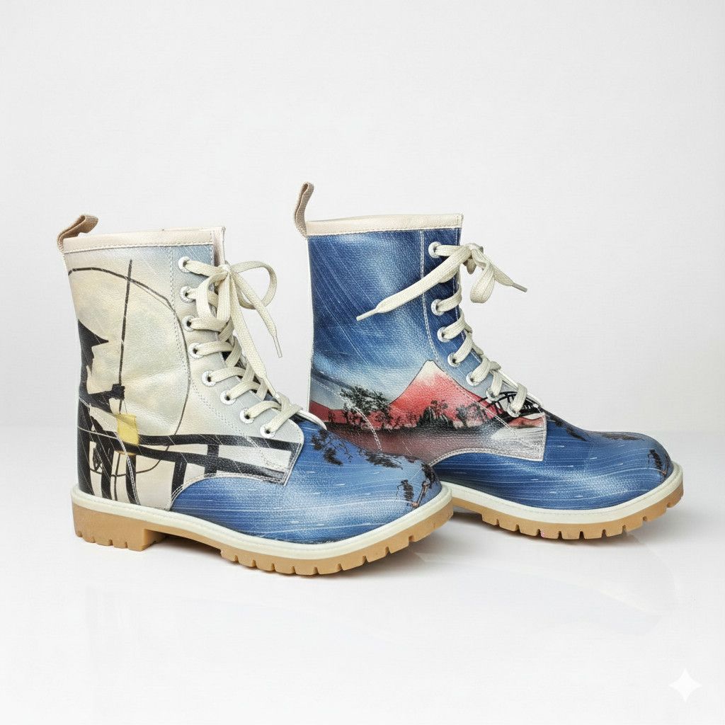 Other Dogo Size 38 Boots Mt. Fuji 8 Hole Lace Up Mid Calf Rugged Size US 7.5 / IT 37.5 - 5 Thumbnail