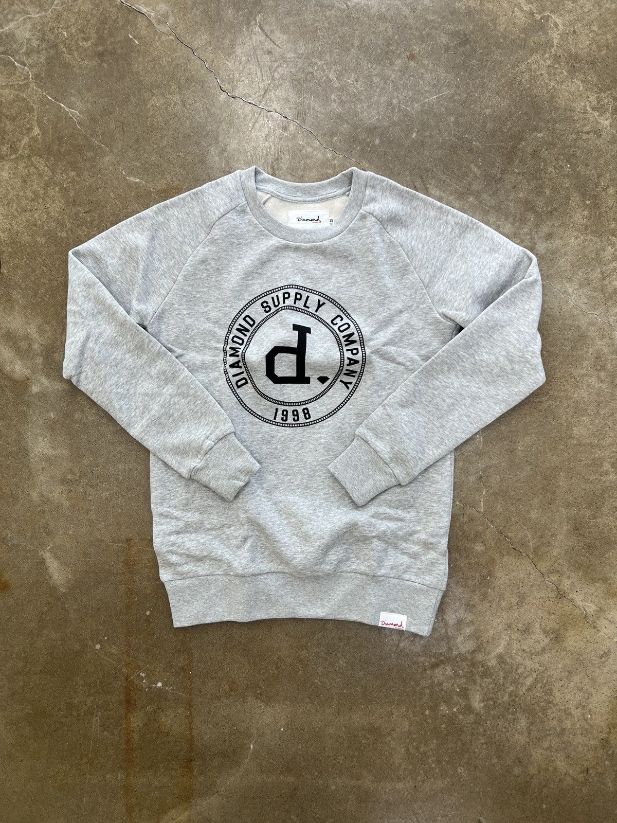 Diamond Supply Co. Diamond Supply College Seal Jrs Crewneck Grey XS Size US XS / EU 42 / 0 - 2 Thumbnail