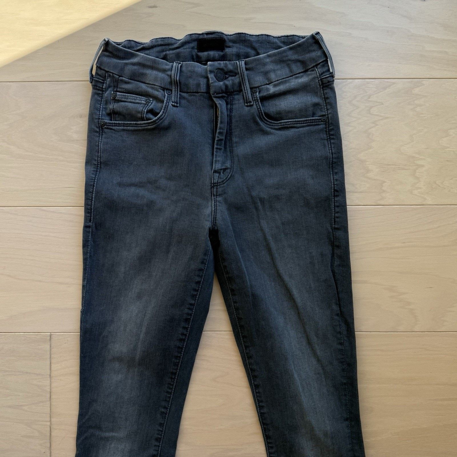 MOTHER Mother Looker Jeans Women's 25 Black Skinny Glam Boho Party Size 25" / US 0 / IT 36 - 3 Thumbnail
