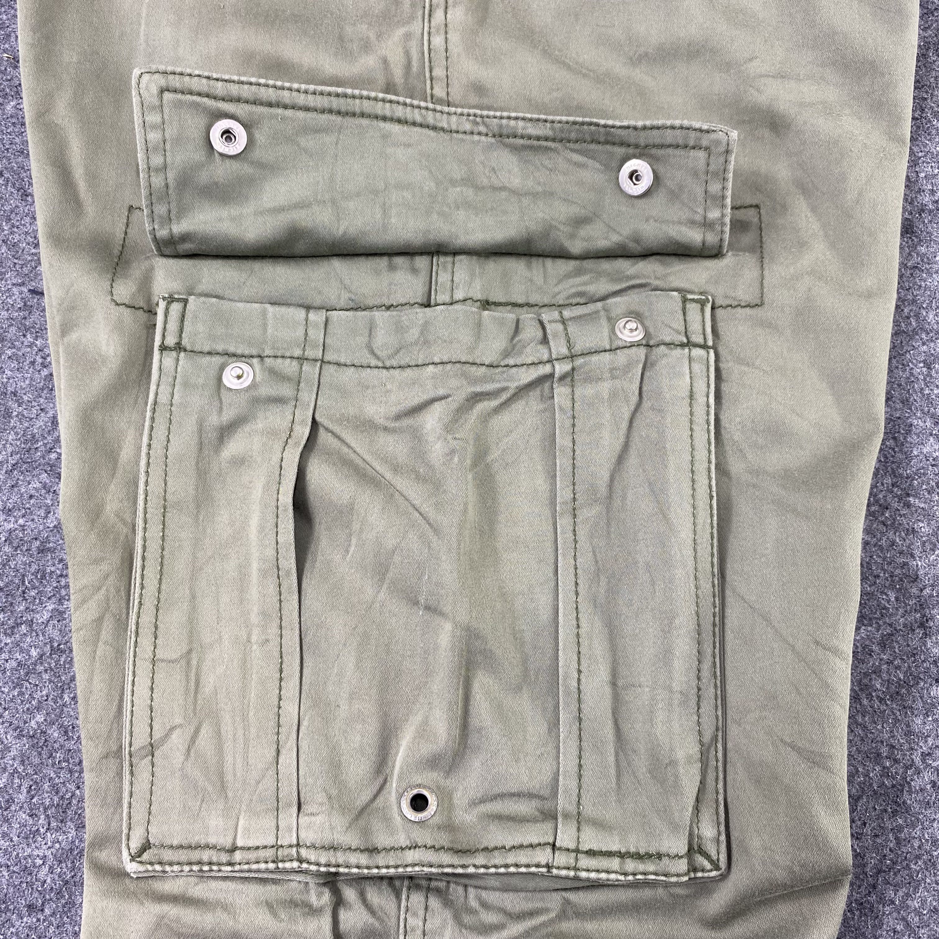 Japanese Brand × Vintage BLUE CROSS FADED GREEN CARGO PANTS -C026 Size US 32 / EU 48 - 7 Thumbnail