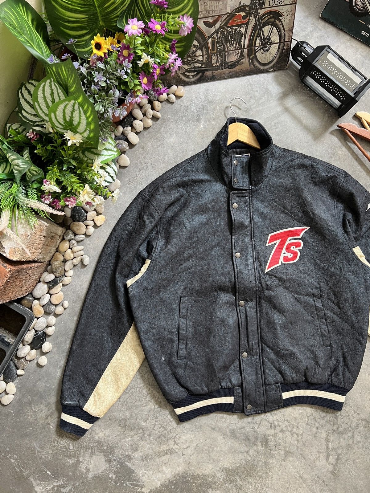 Japanese Brand Vintage 🖤 Japanese TS Streetwear Varsity Jacket Size US XL / EU 56 / 4 - 3 Thumbnail