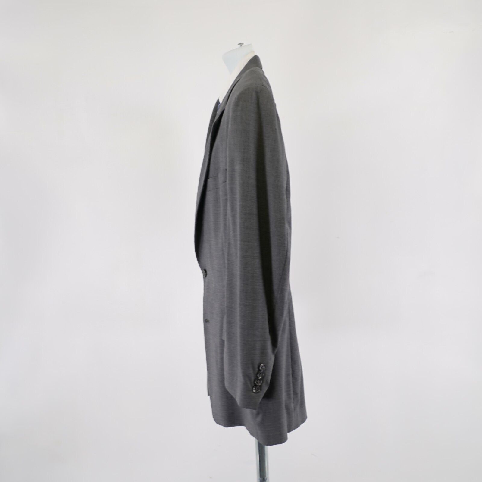 Jos. A. Bank Jos A Bank Traveler's Collecton Gray Twill Wool Blazer 44L 2 Size 44L - 5 Thumbnail