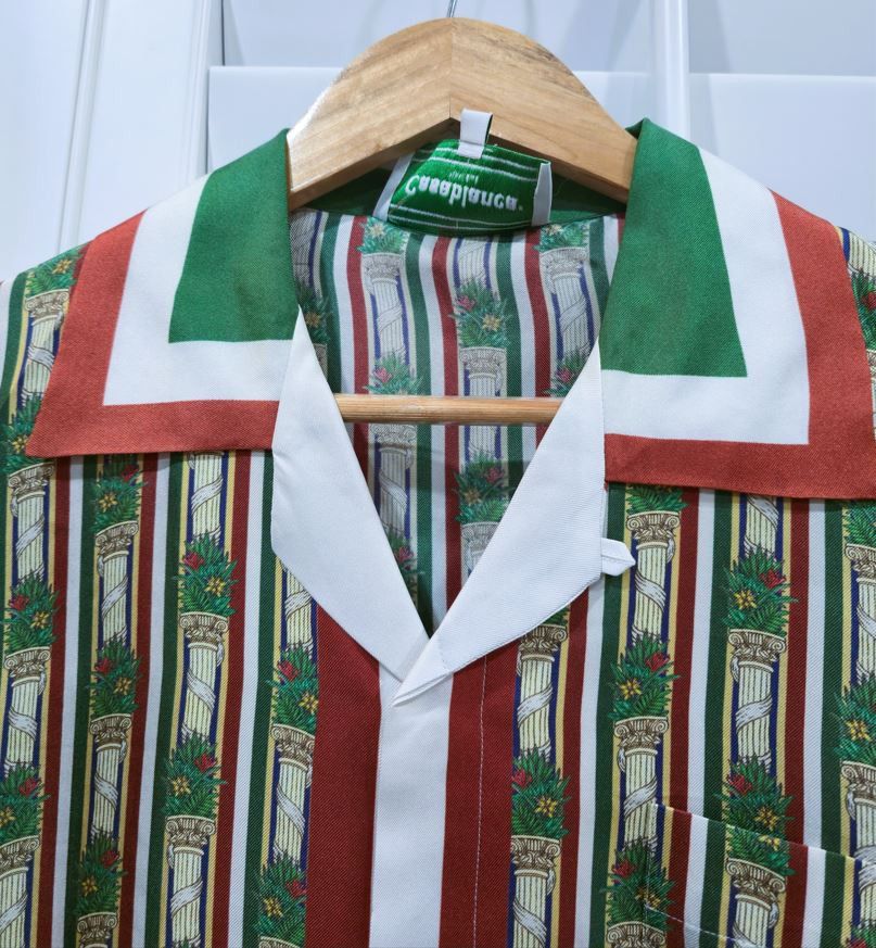 Casablanca Godfather Cuban Collar Long-Sleeve Silk Shirt Size US S / EU 44-46 / 1 - 8 Thumbnail