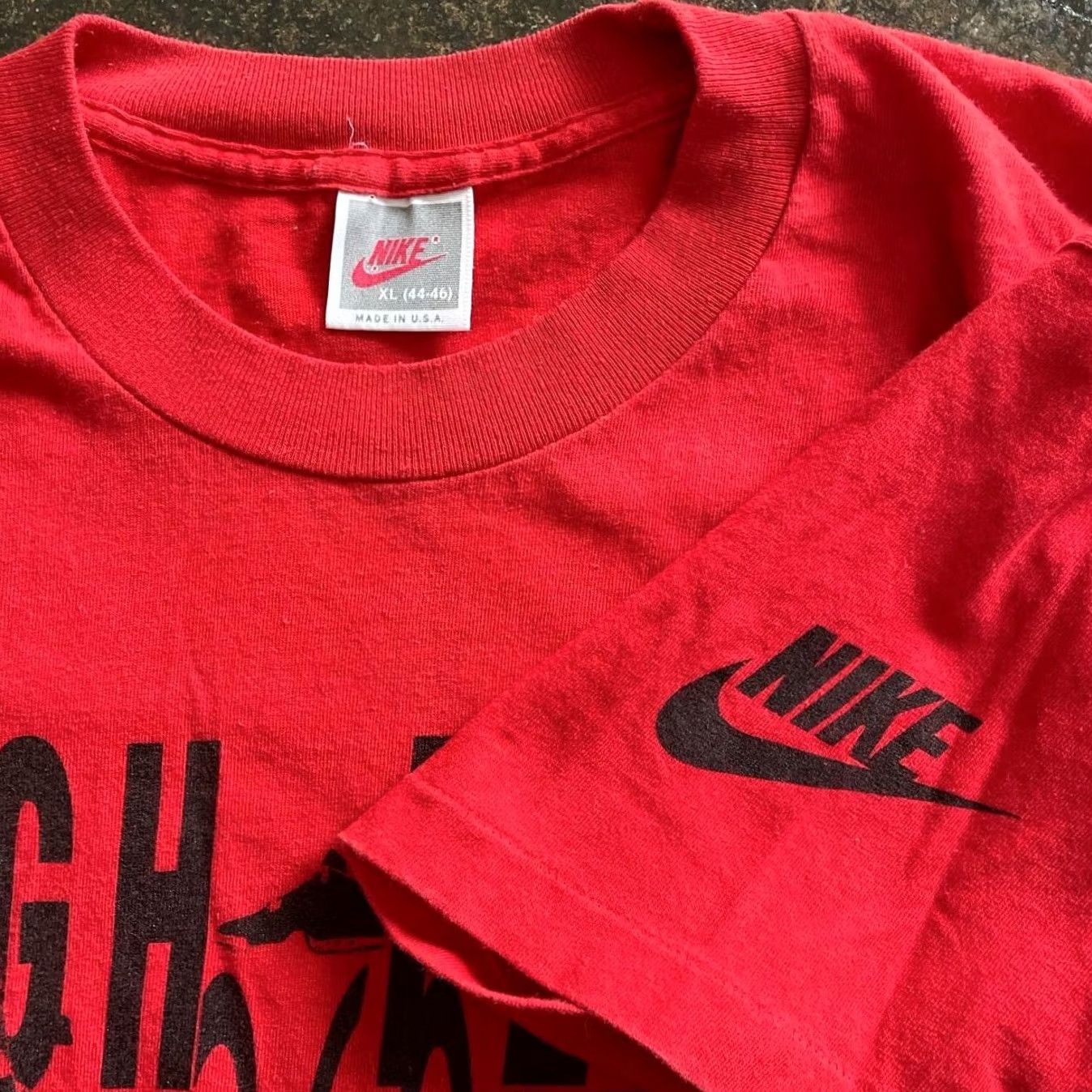 Nike VINTAGE Nike Michael Jordan Spike Lee High Flying 360 Slam Shirt XL Red Mens 90s Size US XL / EU 56 / 4 - 2 Thumbnail