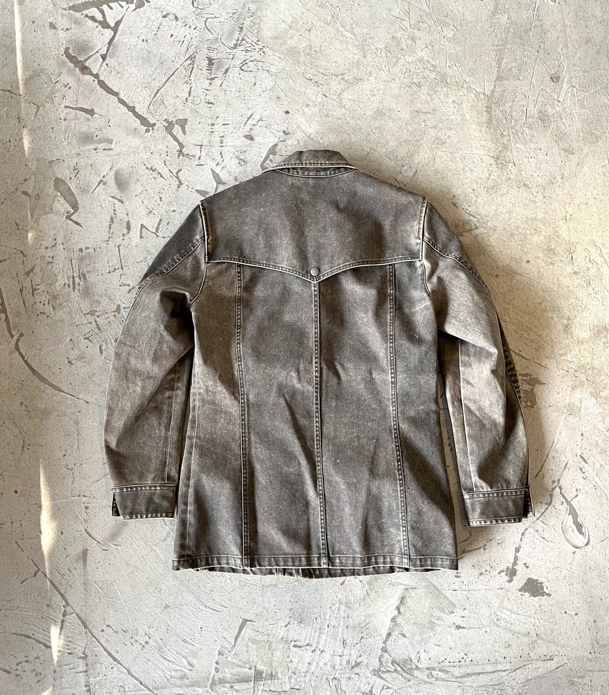 Japanese Brand Distressed waxwash jacket style Grunge x Western Size US L / EU 52-54 / 3 - 2 Thumbnail