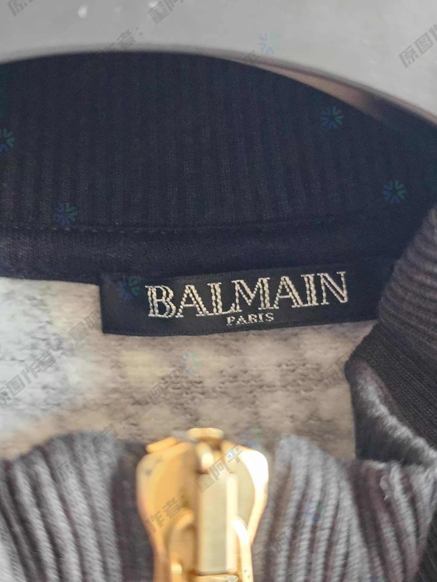 Balmain Balmain Men's Houndstooth Cardigan Hooded Sweatshirt Jacket, Size US M / EU 48-50 / 2 - 3 Thumbnail
