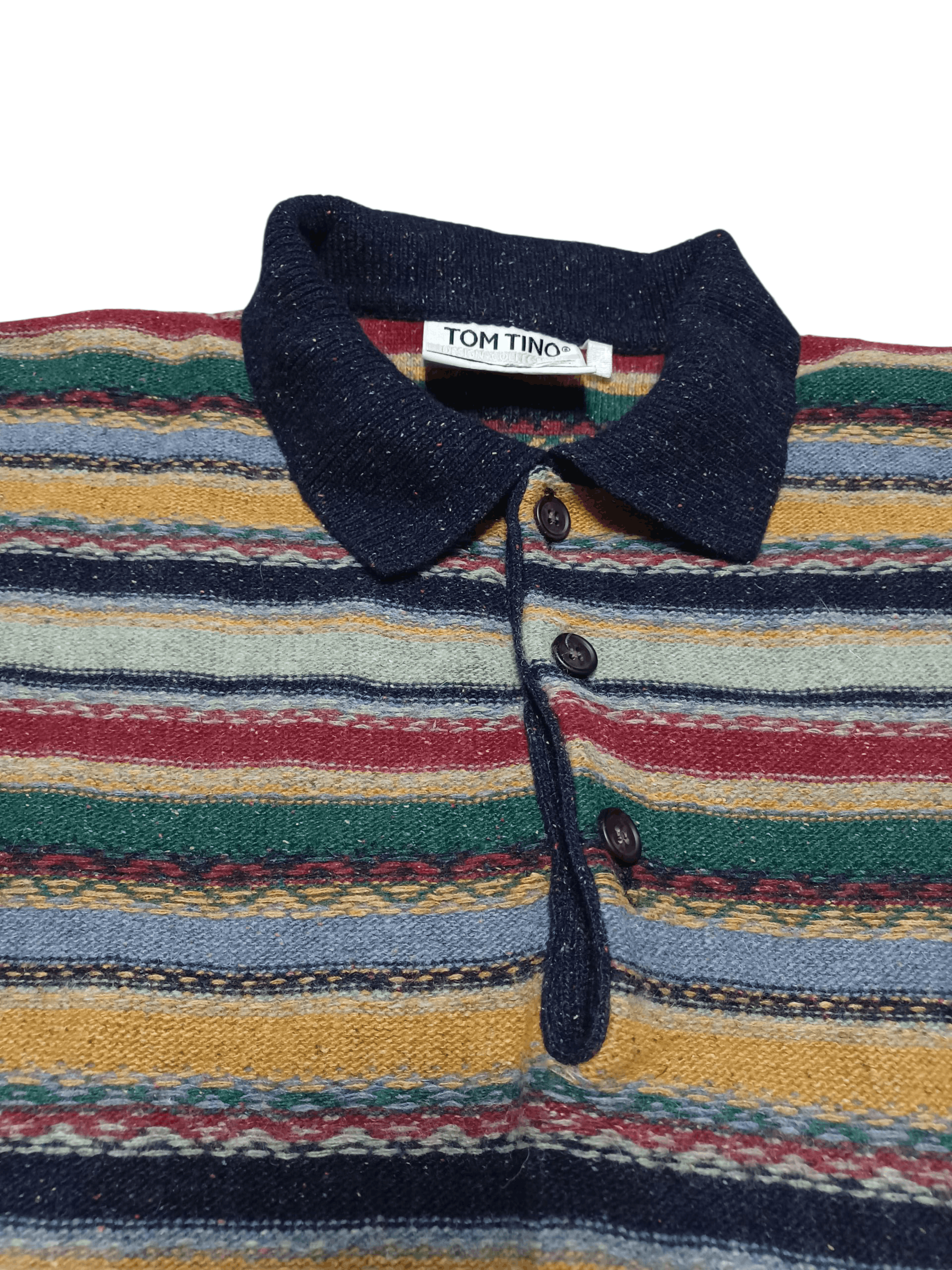 Other VINTAGE 90S MADE IN ITALY COOGI STYLE WOOL SWEATER Size US L / EU 52-54 / 3 - 2 Thumbnail