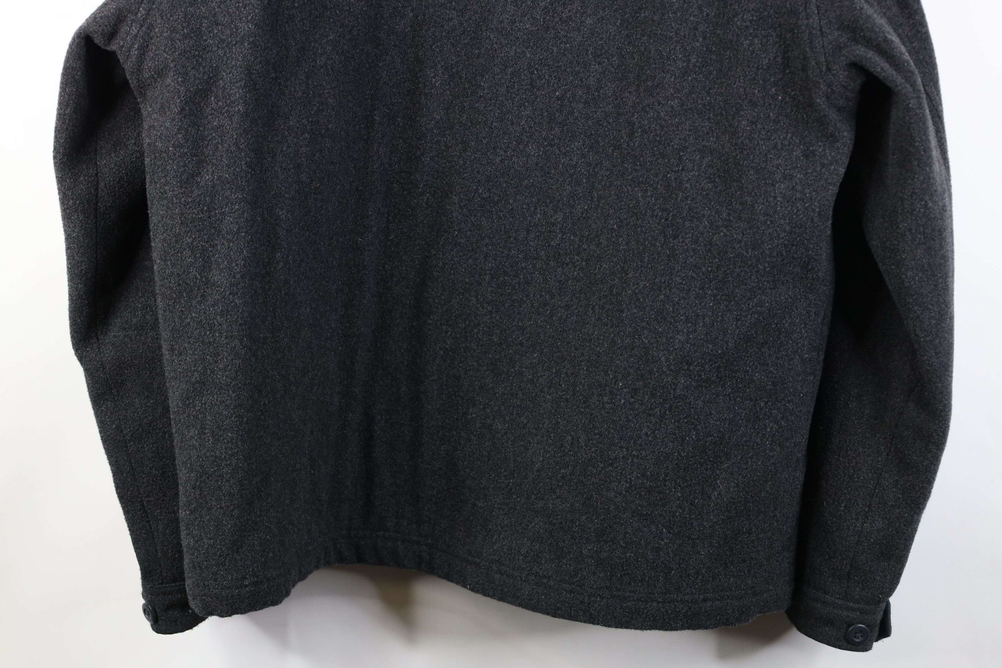 Abercrombie & Fitch Vintage 90s Y2K Abercrombie & Fitch Wool Bomber Jacket Gray Size US L / EU 52-54 / 3 - 16 Thumbnail