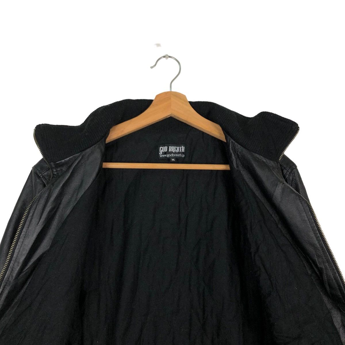 Japanese Brand 🔥VINTAGE SOFT LEATHER BOMBER JACKET GOD BREATH ISSEY MIYAKE Size US M / EU 48-50 / 2 - 10 Thumbnail