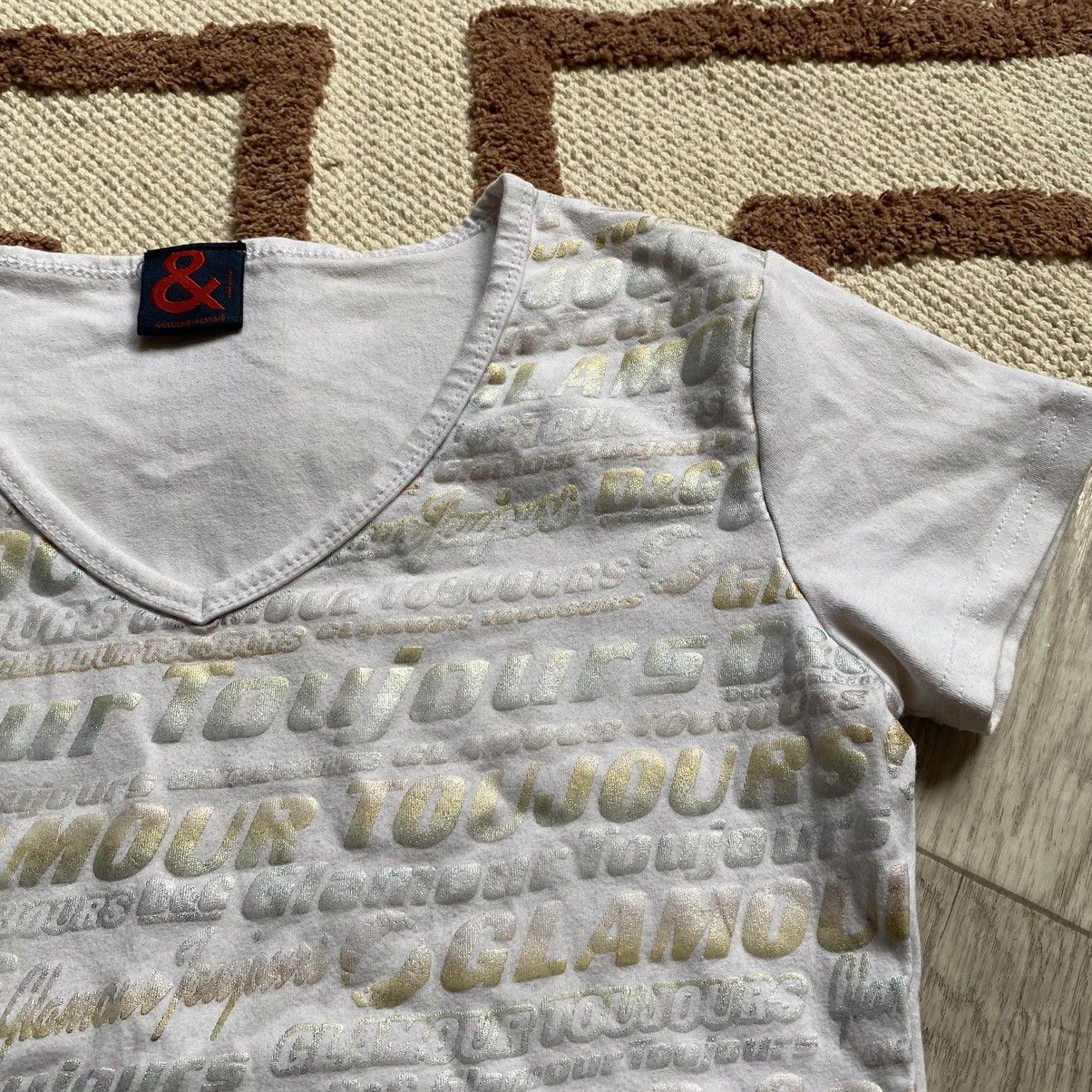 Dolce & Gabbana DOLCE AND GABBANA Y2K GLAMOUR TOUJOURS T SHIRT Size S / US 4 / IT 40 - 5 Thumbnail