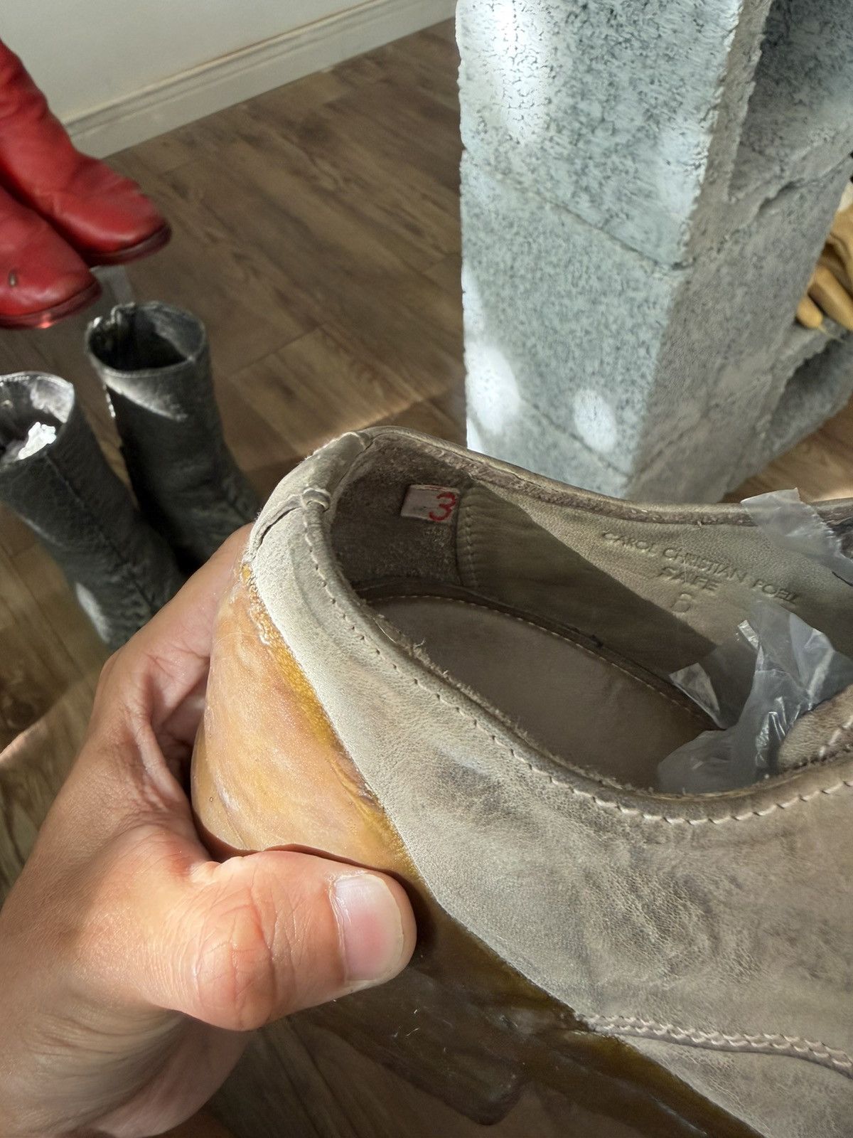 Carol Christian Poell Carol Christian Poell O.D Goodyear Drip Rubber Derby Size US 9 / EU 42 - 6 Thumbnail