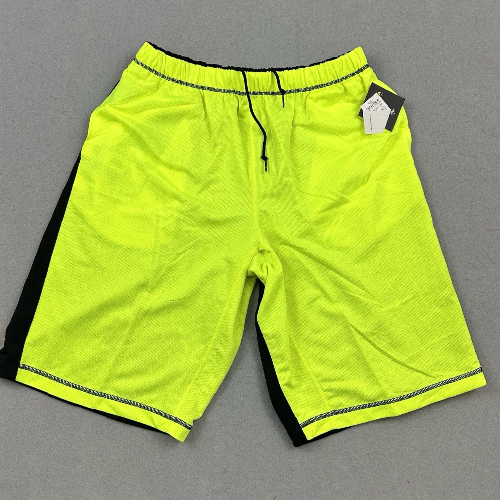 Nautica Nautica Competition Athletic Shorts Men XL Scuba Yellow Spellout Y2K Deadstock Size US 36 / EU 52 - 2 Thumbnail