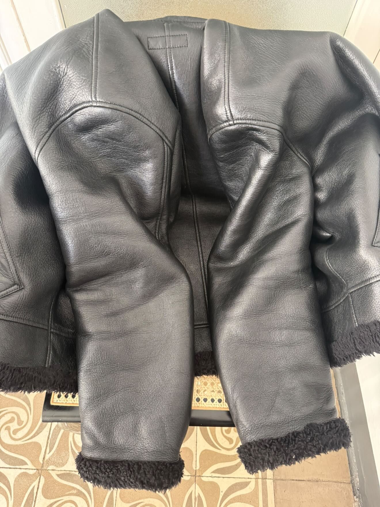 Balenciaga Balenciaga Black Logo Shearling Jacket Size US M / EU 48-50 / 2 - 3 Thumbnail