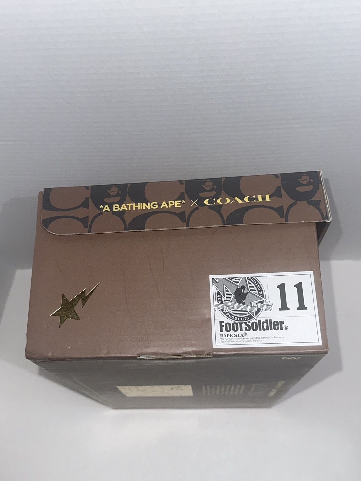 Bape × Coach RARE! BAPE X Coach Crazy Camo Multi Patent Bapesta DS US11 Size US 11 / EU 44 - 9 Thumbnail