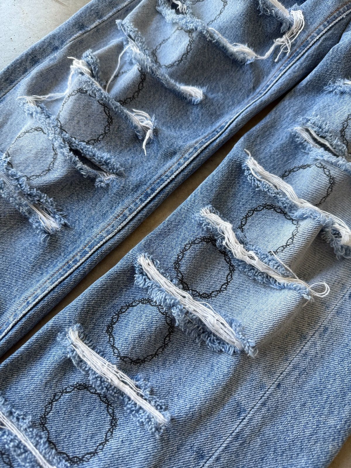 1017 ALYX 9SM 1017 Alyx 9SM Thorn Slashed Denim SS19 Size US 30 / EU 46 - 6 Thumbnail