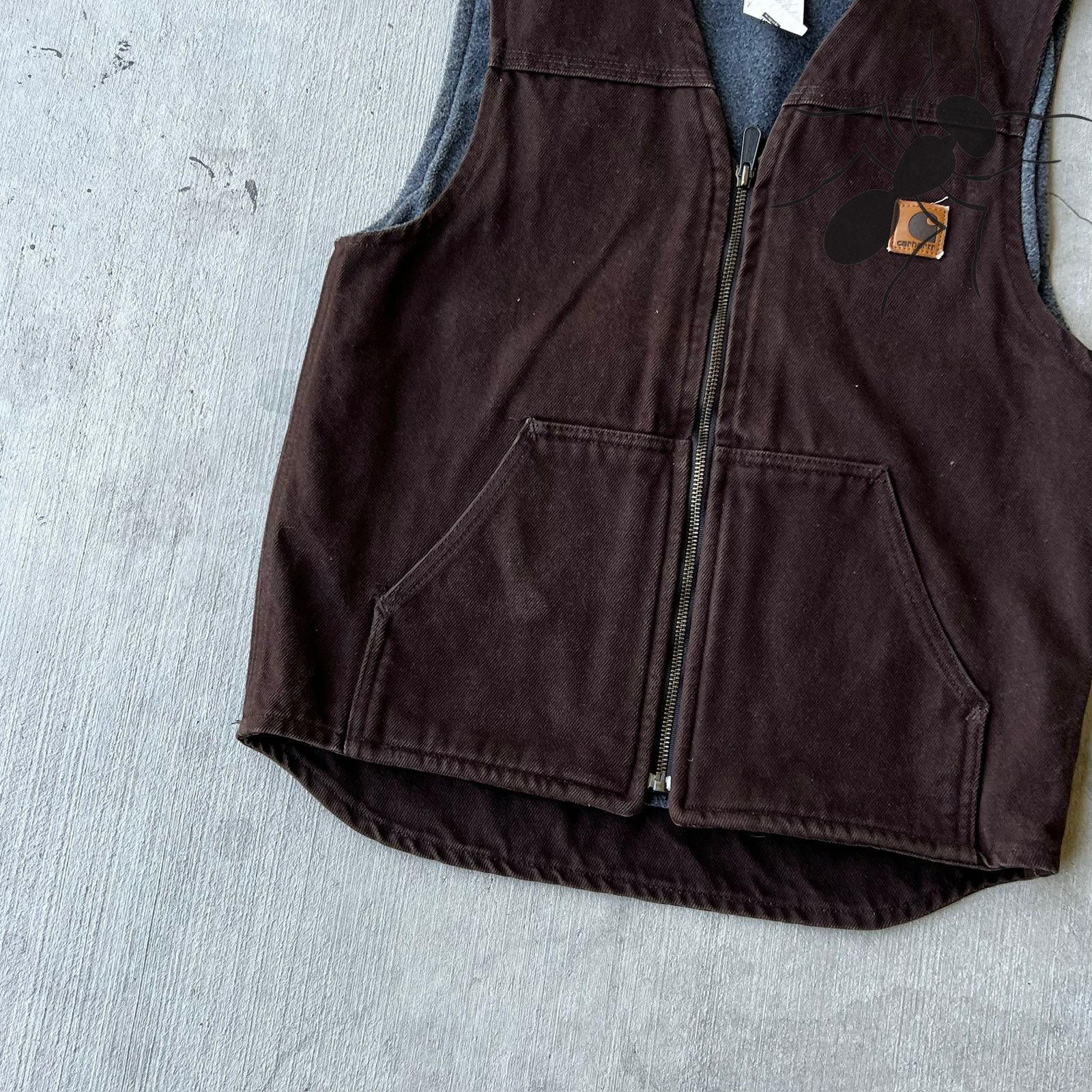 Carhartt × Vintage Carhartt V19 DKB brown work wear vest Size US S / EU 44-46 / 1 - 3 Thumbnail