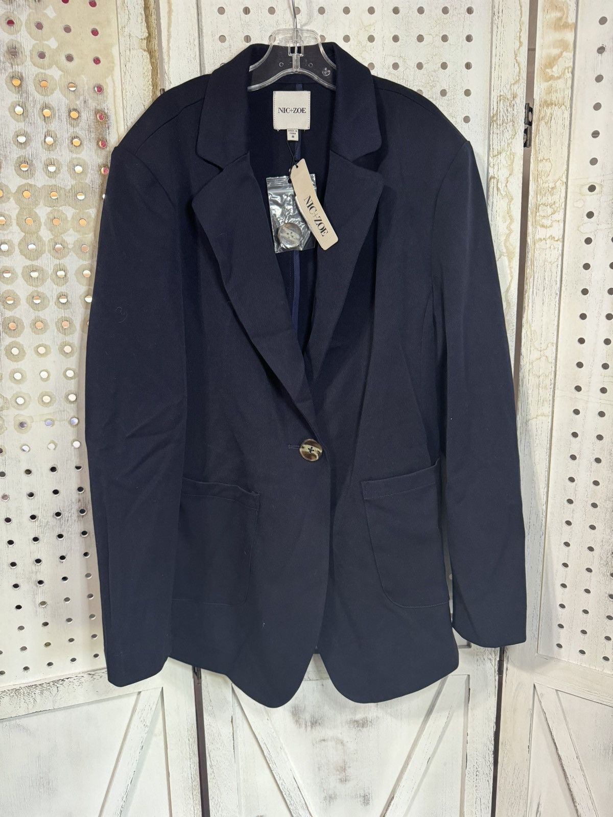 NIC+ZOE New with tags size 8 navy NIC+ZOE Women's Blazer Size M / US 6-8 / IT 42-44 - 1 Thumbnail
