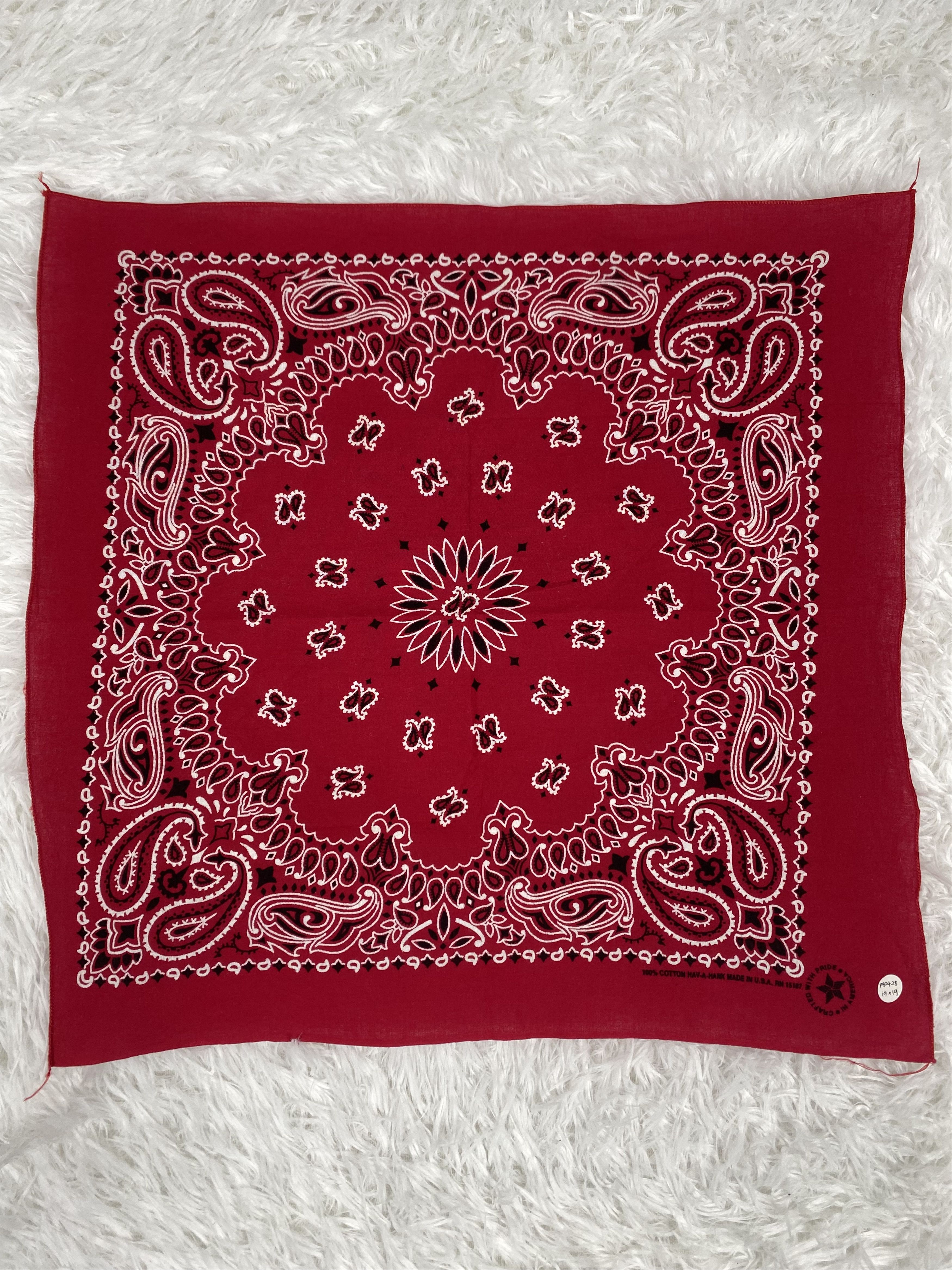 Other Vintage Bandana Handkerchief Neckerchief PH0428 Size ONE SIZE - 4 Thumbnail