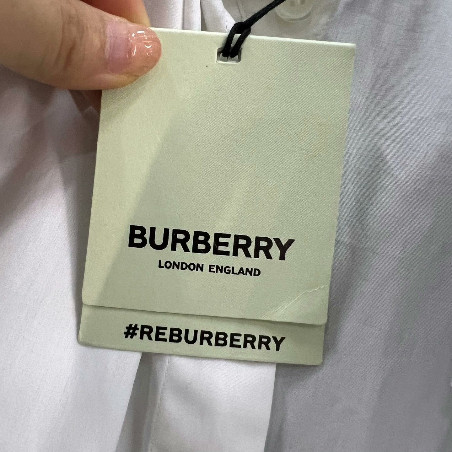 Burberry Burberry White Patch Pocket Shirt Size US M / EU 48-50 / 2 - 5 Thumbnail