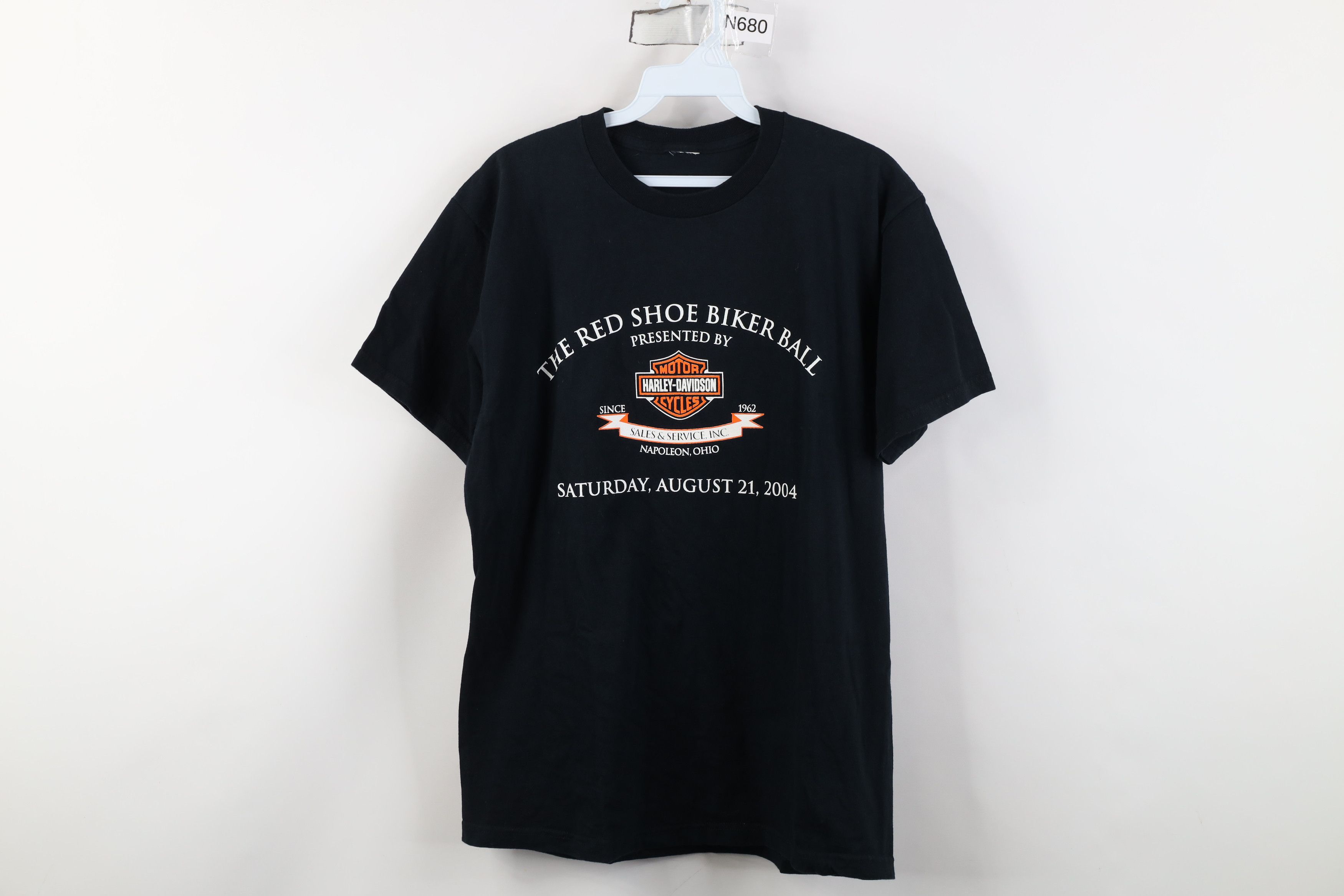 Harley Davidson Vintage Y2K Harley Davidson The Red Shoe Biker Ball T-Shirt Size US S / EU 44-46 / 1 - 1 Thumbnail