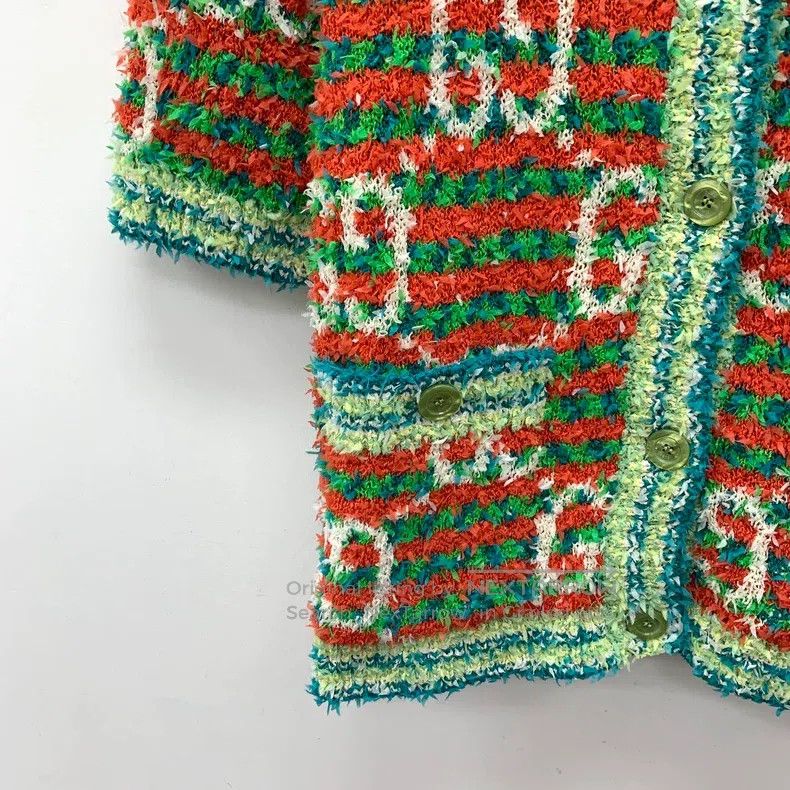 Gucci Gucci Colour block logo jacquard full-print striped cotton Size L / US 10 / IT 46 - 4 Thumbnail