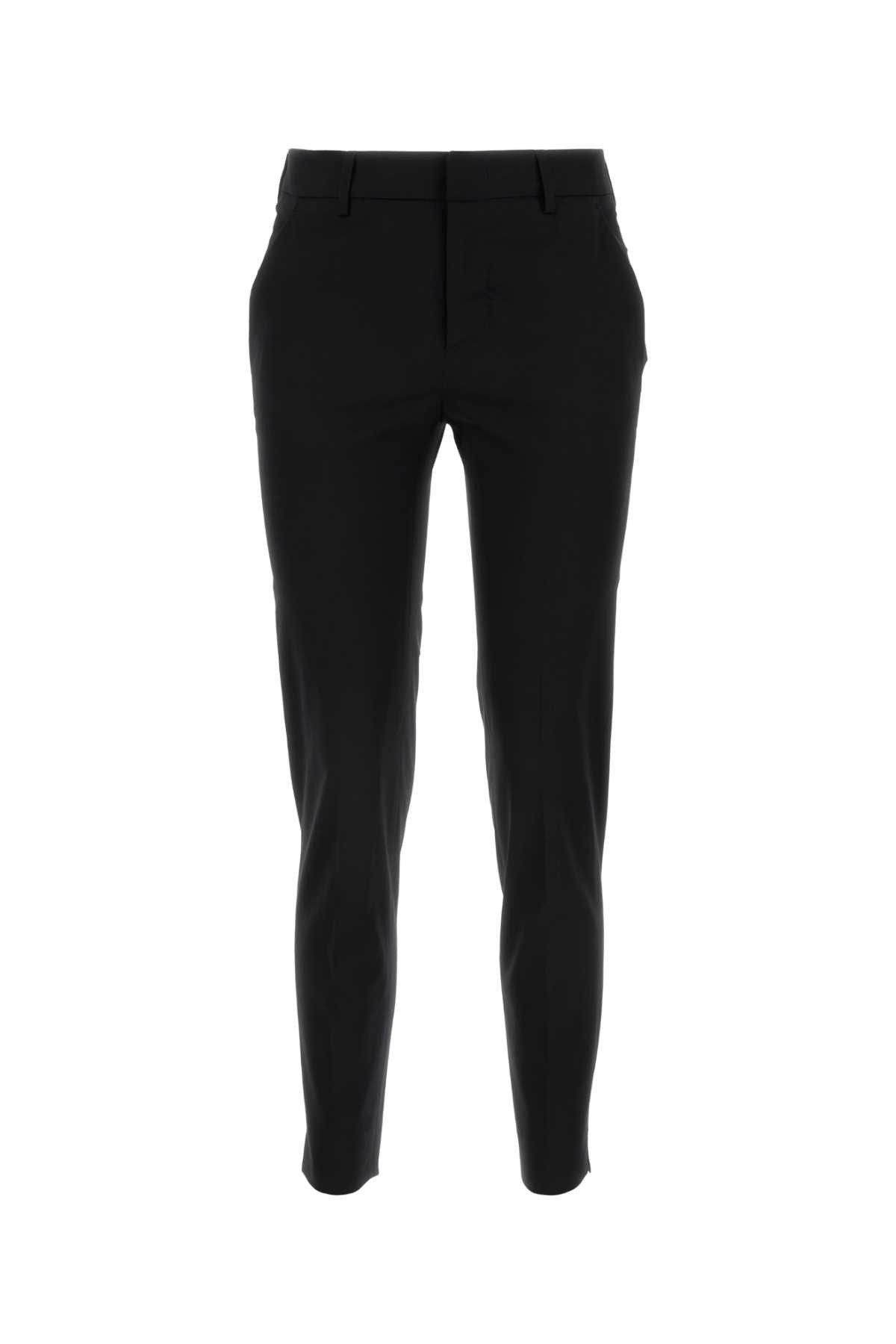 image of Pt Torino Black Stretch Cotton Pant, Women's (Size 26)