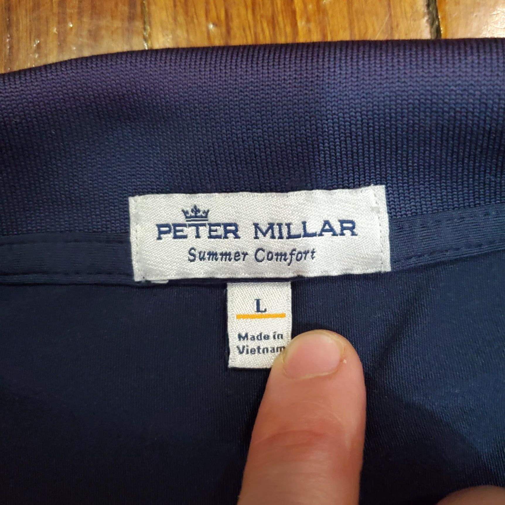 Peter Millar Peter Millar Polo Shirt Mens Large Blue Summer Comfort EZGO Golf Performance Shirt Size US L / EU 52-54 / 3 - 4 Thumbnail