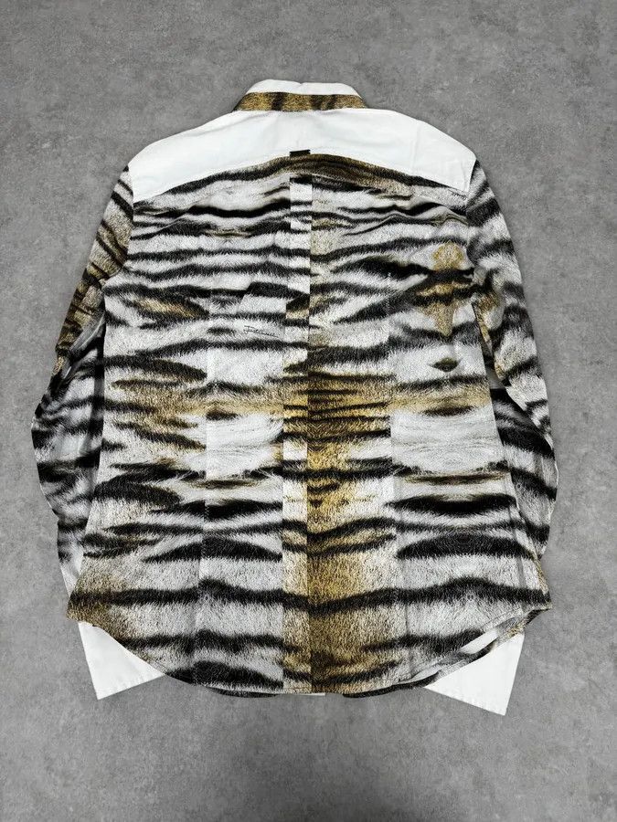 Just Cavalli 2000s Cavalli Safari White Savage Shirt Size US M / EU 48-50 / 2 - 4 Thumbnail