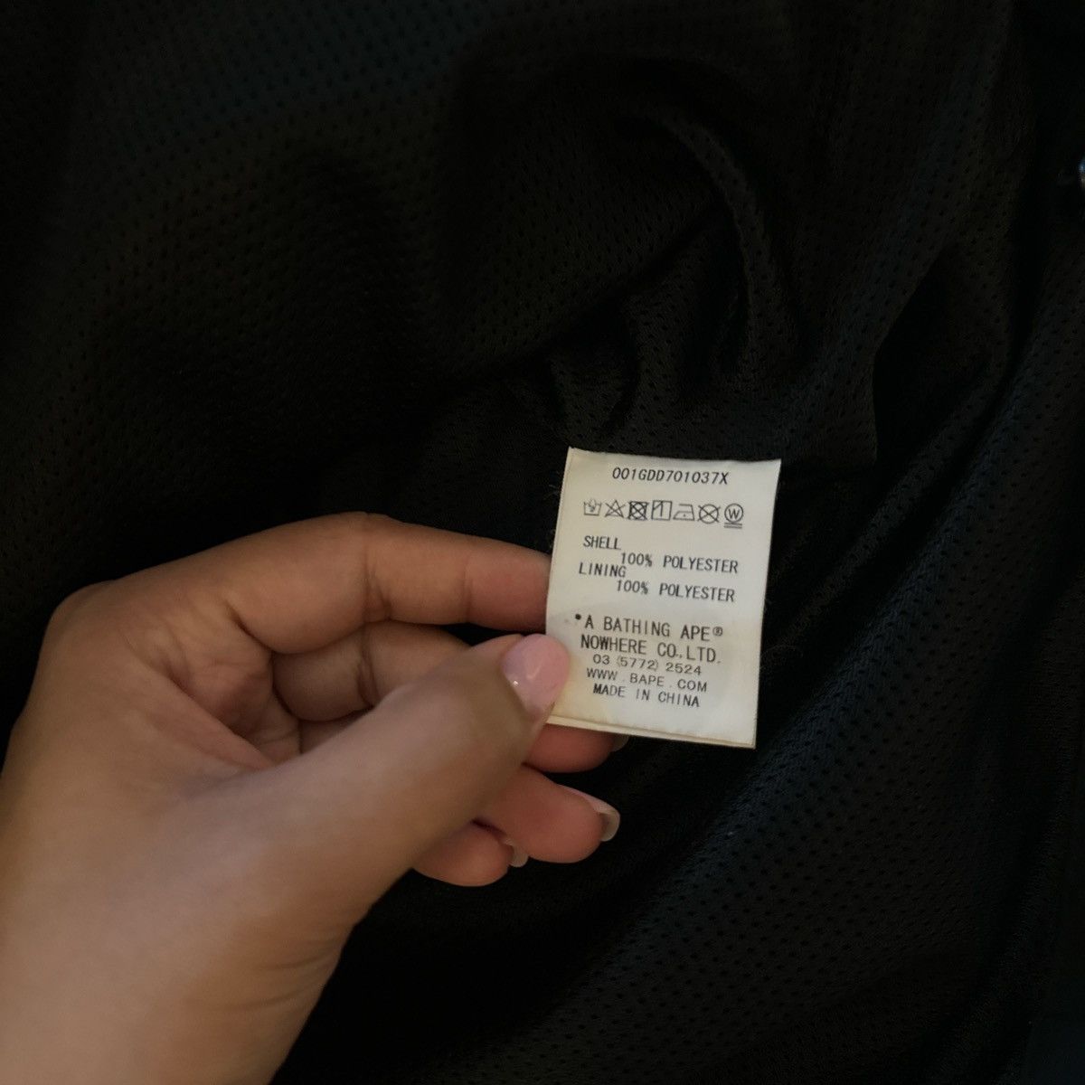 Bape Bape light jacket - black with orange logo - L Size US L / EU 52-54 / 3 - 5 Thumbnail