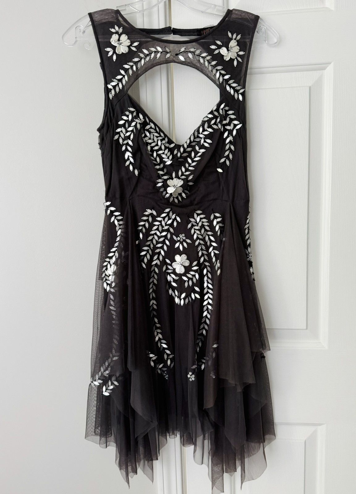 Free People Free People Embellished Tulle Mini Dress, Size S Size S / US 4 / IT 40 - 1 Thumbnail