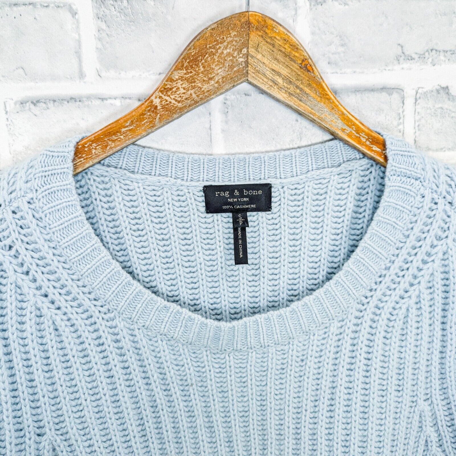 Rag & Bone Rag & Bone 100% Cashmere oversize sweater open knit blue Size S / US 4 / IT 40 - 3 Thumbnail